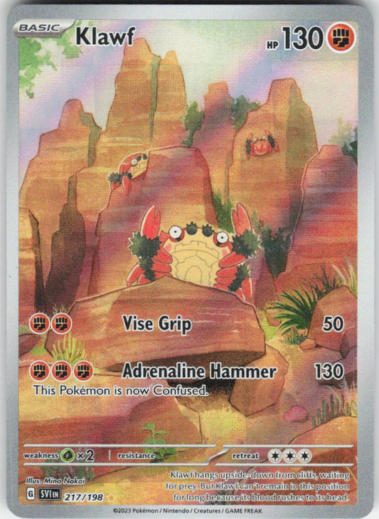 Klawf - Illustration Rare SV01: Scarlet & Violet Base Set 217/198 NM (Back)