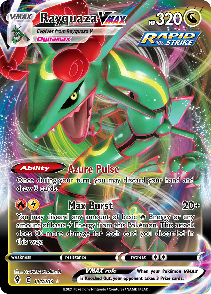 Rayquaza VMAX 111/203 VMAX Rare Evolving Skies Holo NM/M
