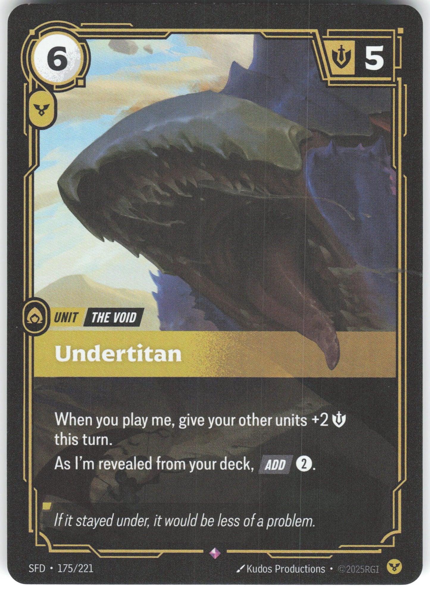 Undertitan Rare Spiritforged 175/221 NM