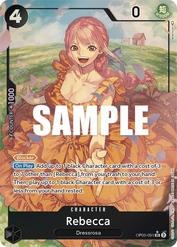 Rebecca (Alternate Art) OP05-091 Super Rare Foil Awakening of the New Era NM/M