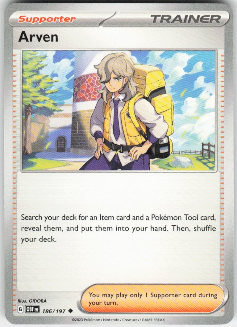 Arven Uncommon SV03: Obsidian Flames 186/197 NM