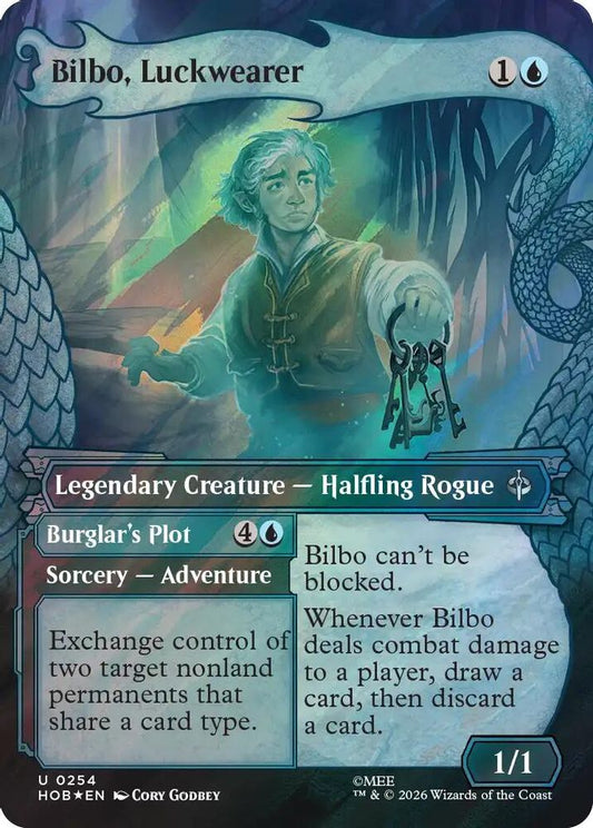 Bilbo, Luckwearer (Showcase) (Surge Foil) 254 Uncommon The Hobbit Holo NM/M