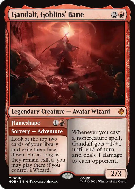 Gandalf, Goblins' Bane 96 Mythic Foil The Hobbit NM/M
