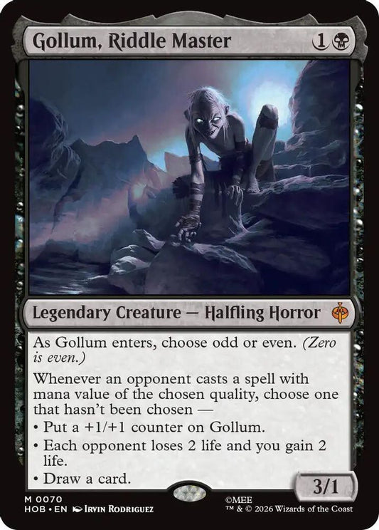 Gollum, Riddle Master 70 Mythic Foil The Hobbit NM/M