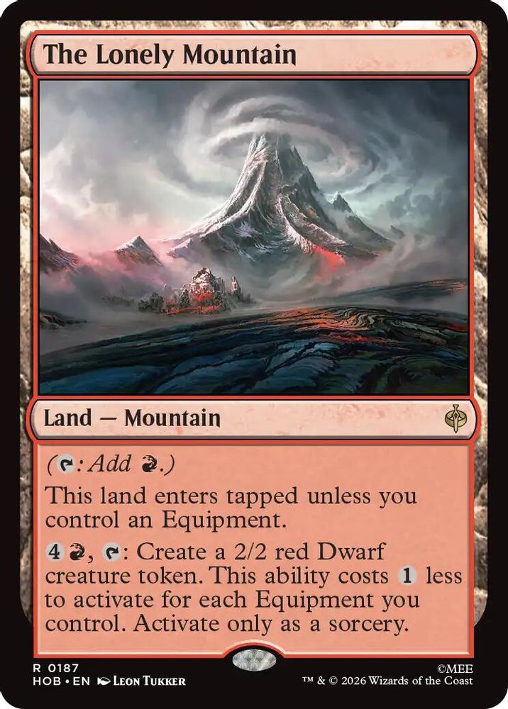 The Lonely Mountain 187 Rare Foil The Hobbit NM/M
