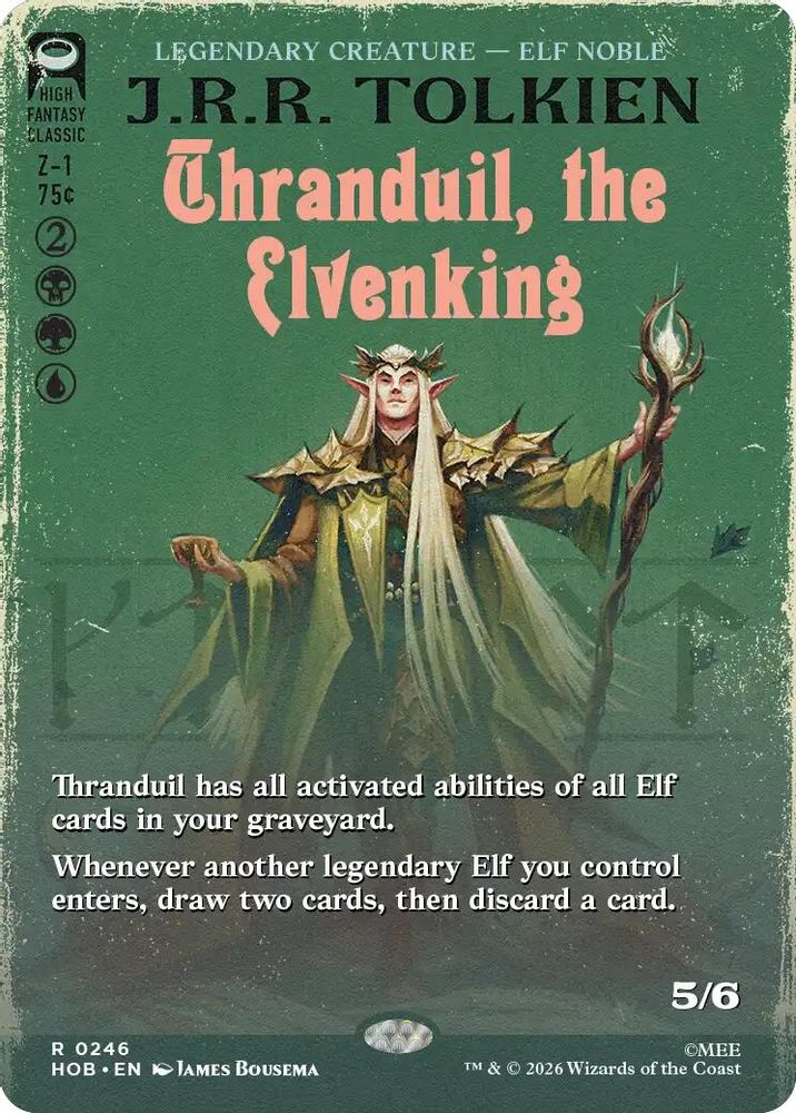 Thranduil, the Elvenking (Borderless) 246 Rare The Hobbit NM/M
