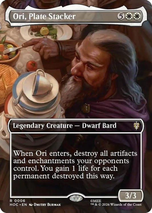 Ori, Plate Stacker (Borderless) 6 Rare The Hobbit: Eternal-Legal NM/M