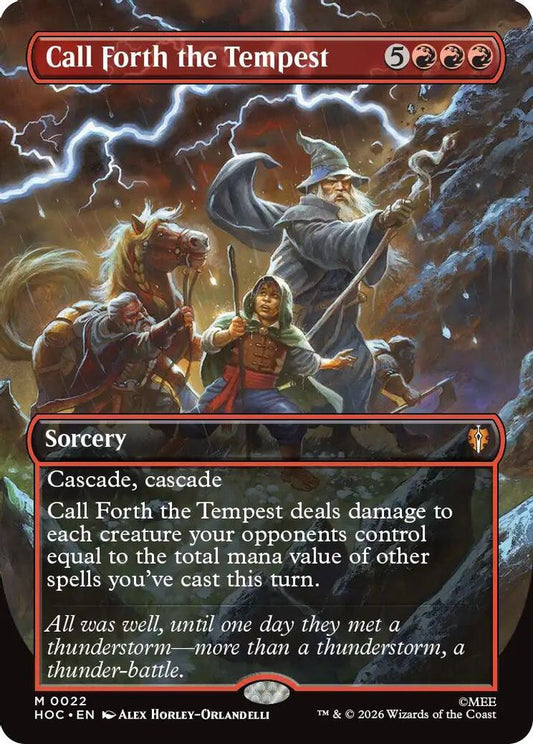 Call Forth the Tempest (Borderless) 22 Mythic The Hobbit: Eternal-Legal NM/M
