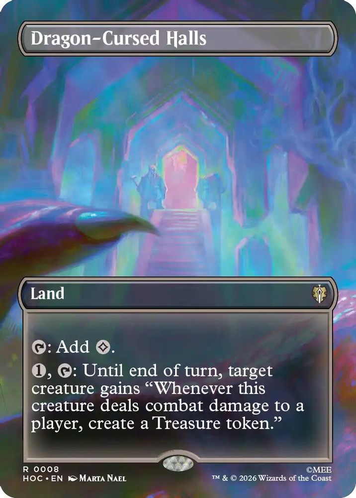 Dragon-Cursed Halls (Borderless) 8 Rare The Hobbit: Eternal-Legal NM/M