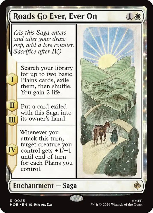 Roads Go Ever, Ever On 25 Rare Foil The Hobbit NM/M