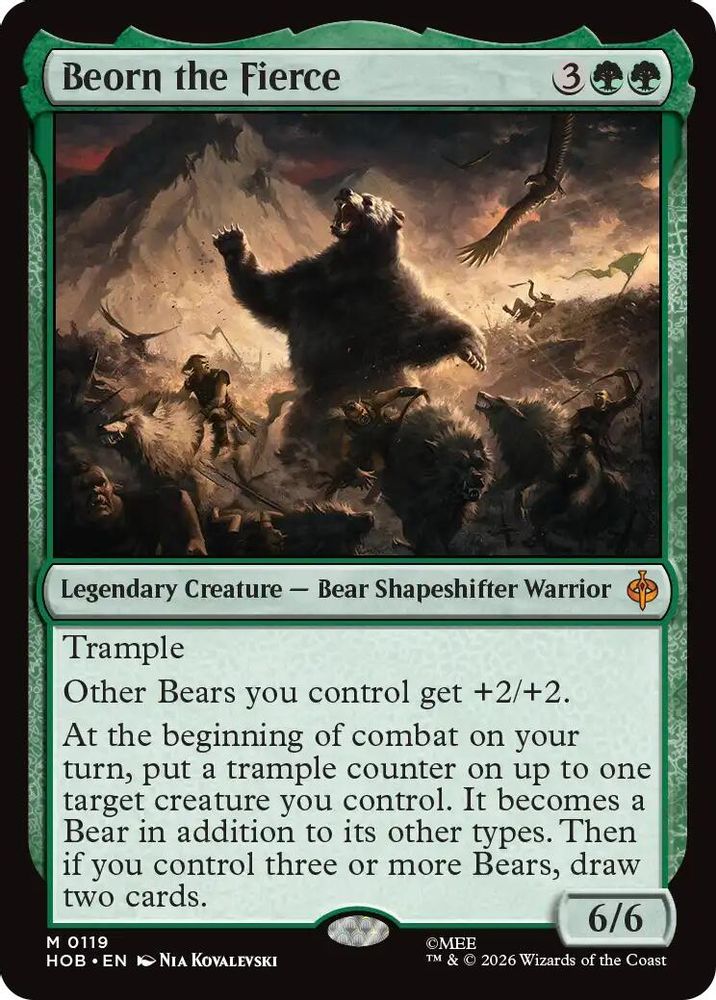Beorn the Fierce 119 Mythic Foil The Hobbit NM/M