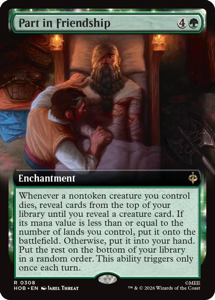 Part in Friendship (Extended Art) 308 Rare The Hobbit NM/M