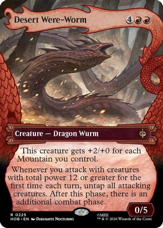 Desert Were-Worm (Showcase) 225 Rare Foil The Hobbit NM/M