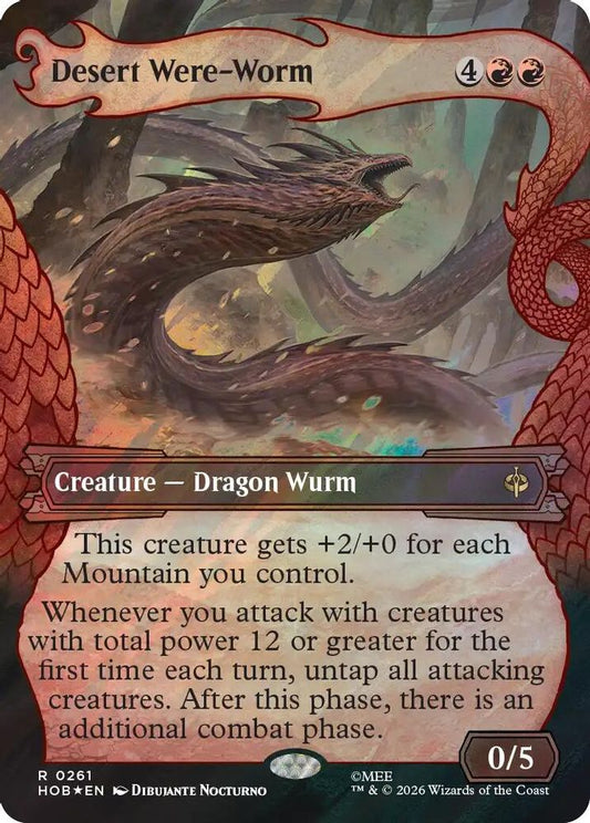 Desert Were-Worm (Showcase) (Surge Foil) 261 Rare The Hobbit NM/M
