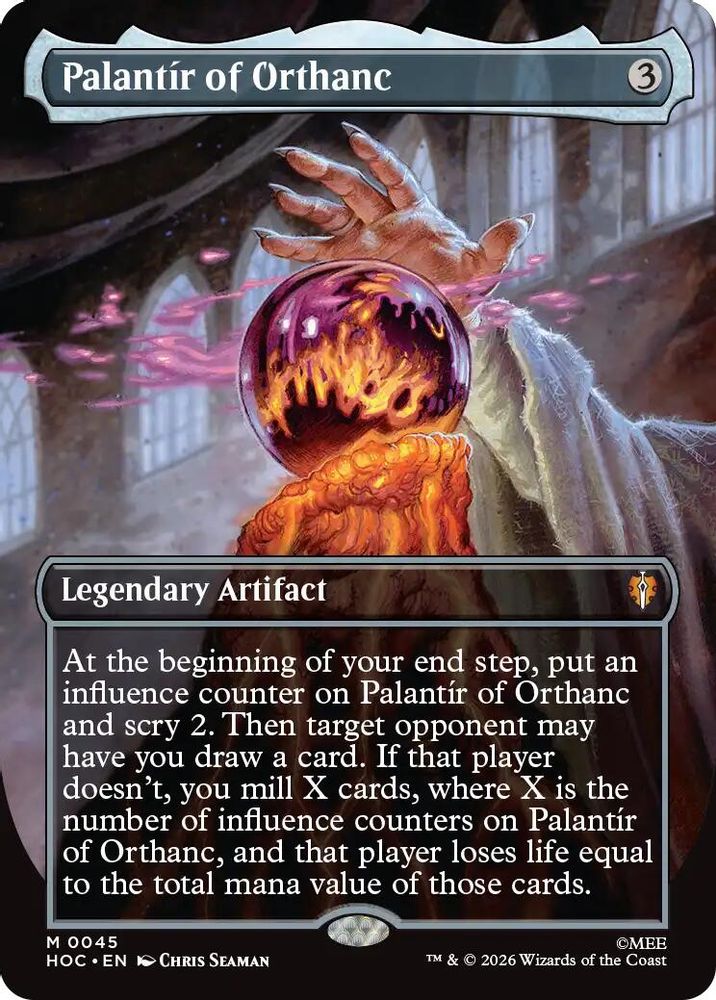 Palantir of Orthanc (Borderless) 45 Mythic The Hobbit: Eternal-Legal NM/M