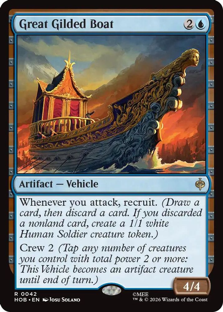 Great Gilded Boat 42 Rare Foil The Hobbit NM/M