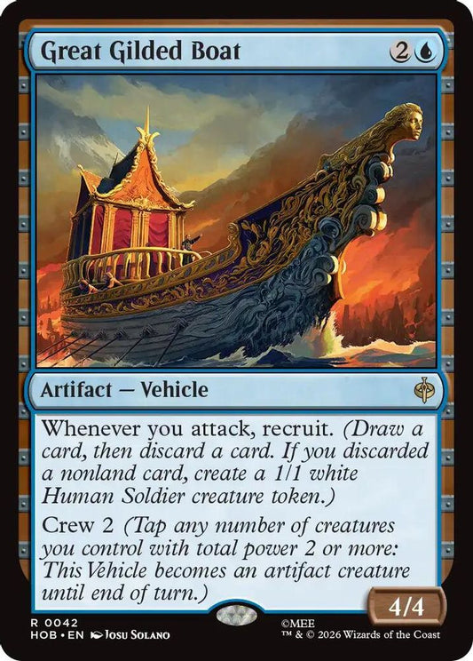 Great Gilded Boat 42 Rare Foil The Hobbit NM/M