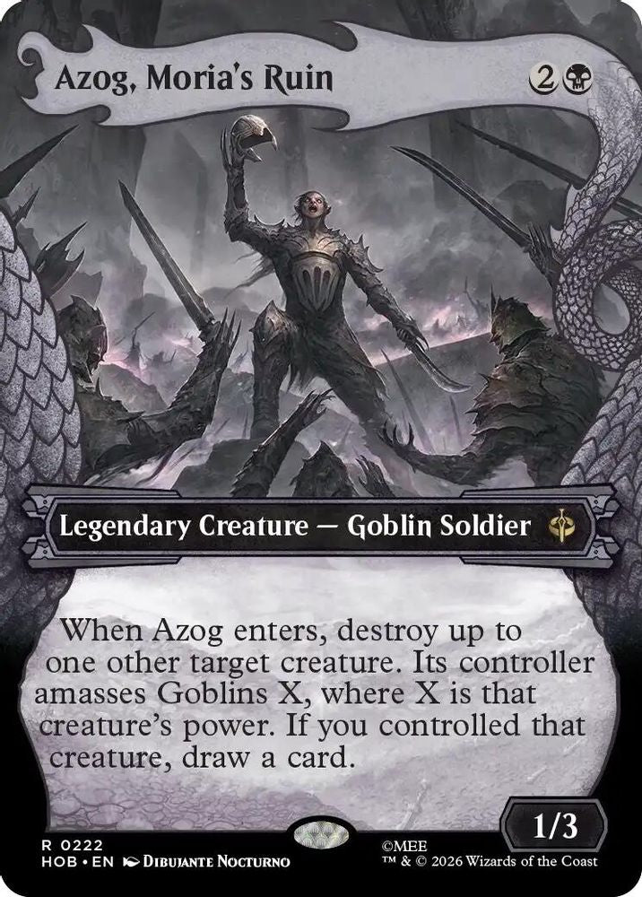Azog, Moria's Ruin (Showcase) 222 Rare The Hobbit NM/M