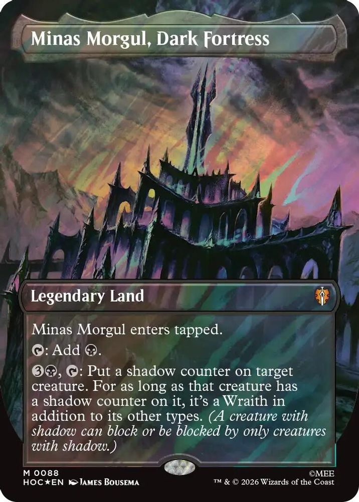 Minas Morgul, Dark Fortress (Borderless) (Surge Foil) 88 The Hobbit: Eternal-Legal Holo NM/M