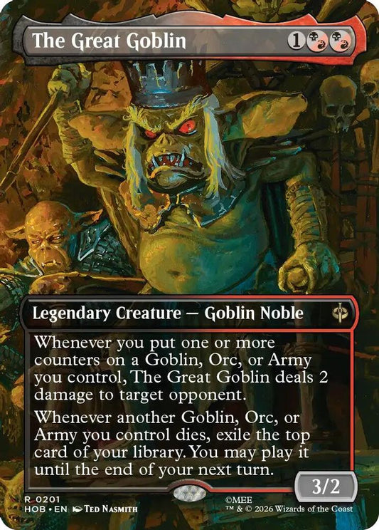 The Great Goblin (Borderless) 201 Rare Foil The Hobbit NM/M