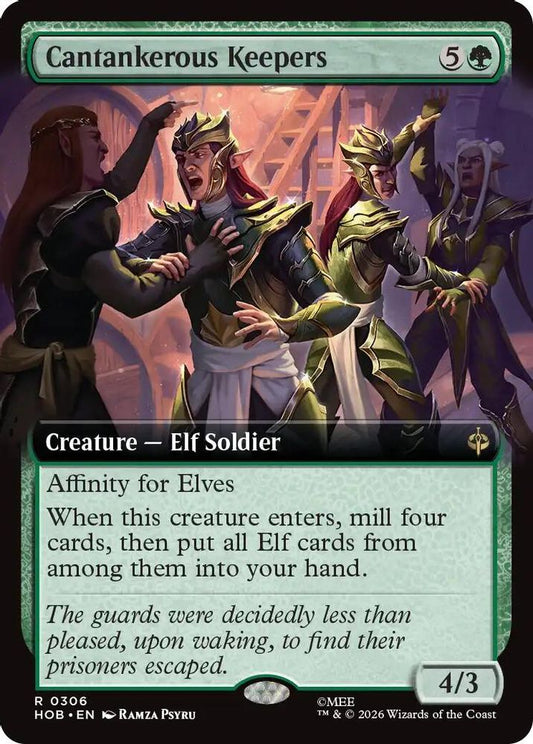 Cantankerous Keepers (Extended Art) 306 Rare Foil The Hobbit NM/M