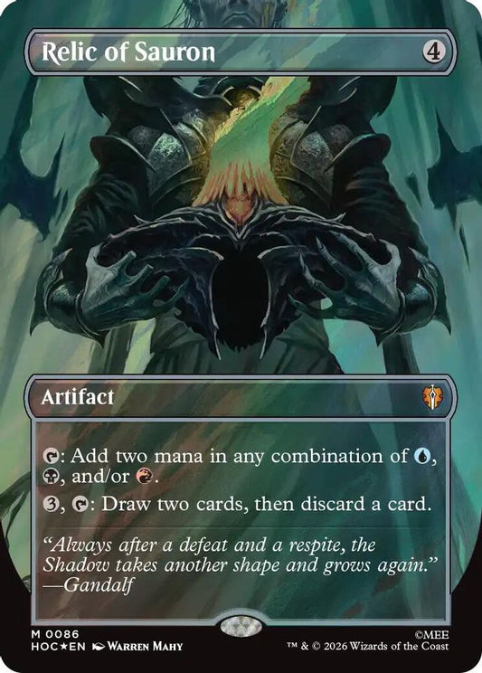 Relic of Sauron (Borderless) (Surge Foil) 86 The Hobbit: Eternal-Legal Holo NM/M