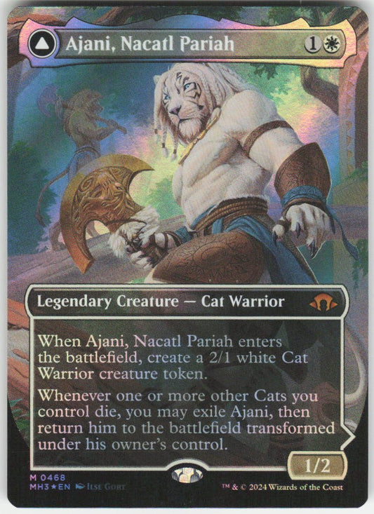 Ajani, Nacatl Pariah (Borderless Foil) M Modern Horizons 3 442 NM