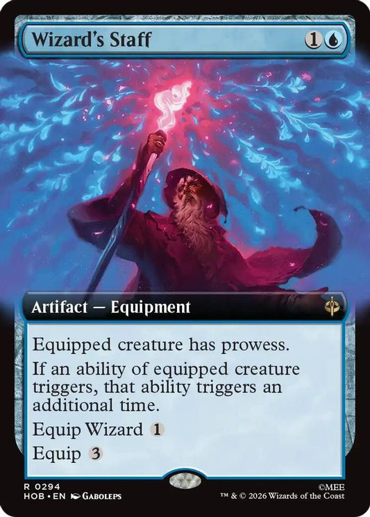 Wizard's Staff (Extended Art) 294 Rare Foil The Hobbit NM/M