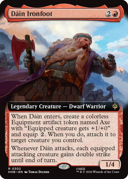 Dain Ironfoot (Extended Art) 302 Rare Foil The Hobbit NM/M