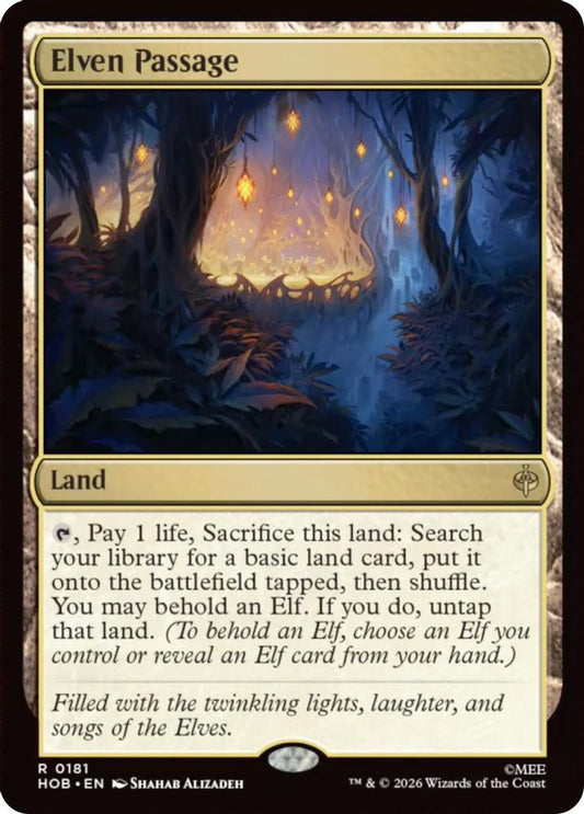 Elven Passage 181 Rare Foil The Hobbit NM/M