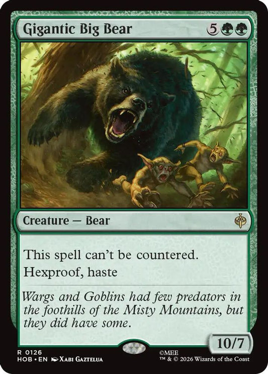 Gigantic Big Bear 126 Rare Foil The Hobbit NM/M