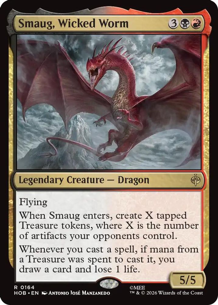 Smaug, Wicked Worm 164 Rare Foil The Hobbit NM/M