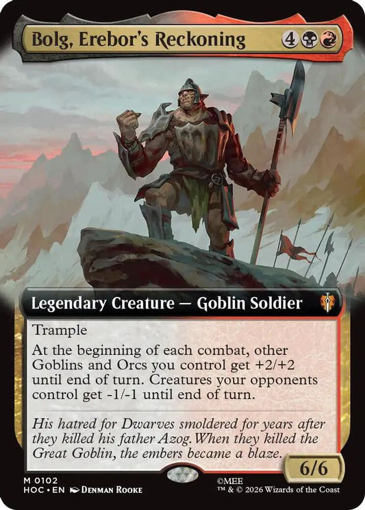 Bolg, Erebor's Reckoning (Extended Art) 102 The Hobbit: Eternal-Legal NM/M