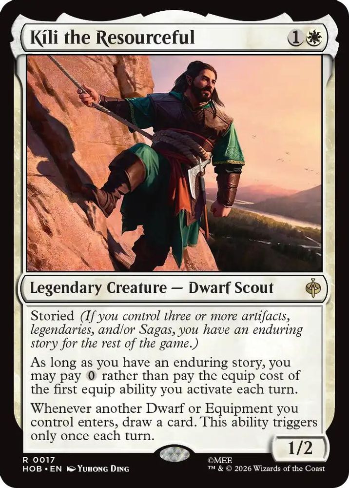 Kili the Resourceful 17 Rare Foil The Hobbit NM/M