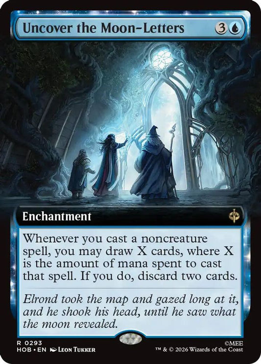 Uncover the Moon-Letters (Extended Art) 293 Rare Foil The Hobbit NM/M