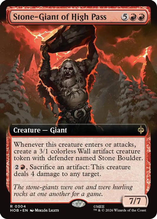 Stone-Giant of High Pass (Extended Art) 304 Rare Foil The Hobbit NM/M