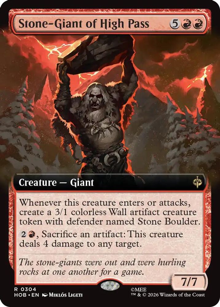 Stone-Giant of High Pass (Extended Art) 304 Rare The Hobbit NM/M