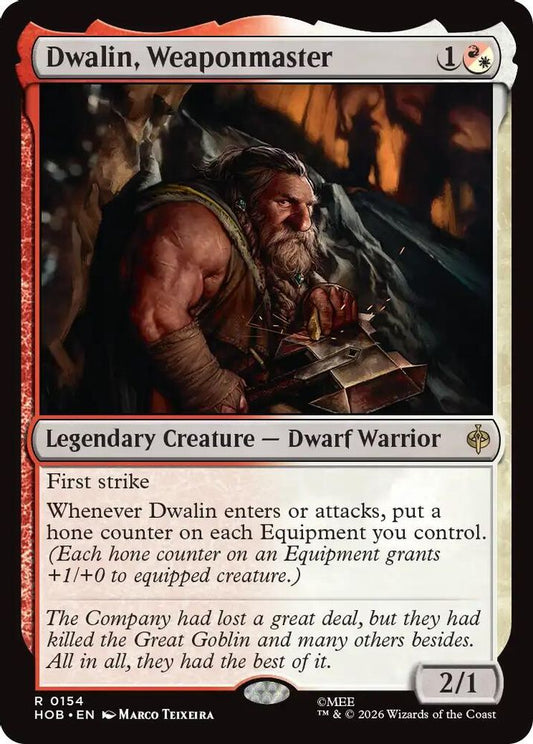 Dwalin, Weaponmaster 154 Rare Foil The Hobbit NM/M