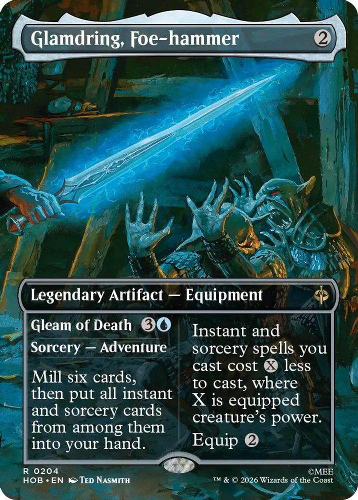 Glamdring, Foe-hammer (Borderless) 204 Rare The Hobbit NM/M