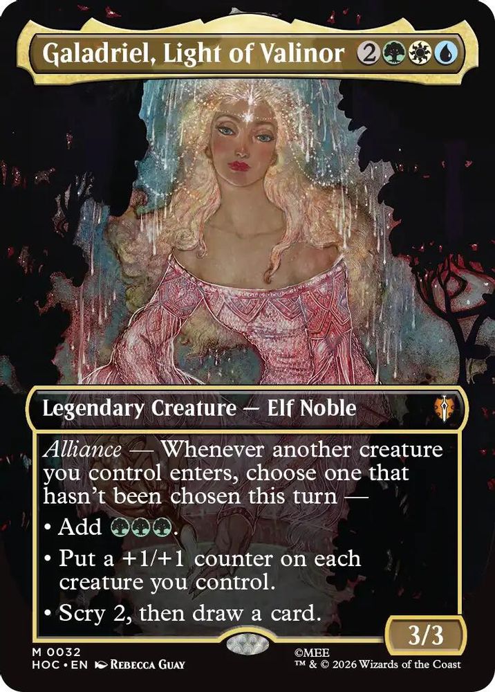 Galadriel, Light of Valinor (Borderless) 32 Foil The Hobbit: Eternal-Legal NM/M