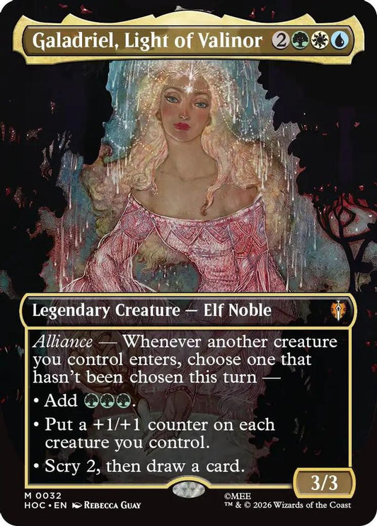 Galadriel, Light of Valinor (Borderless) 32 Foil The Hobbit: Eternal-Legal NM/M