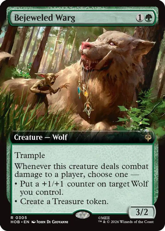 Bejeweled Warg (Extended Art) 305 Rare The Hobbit NM/M