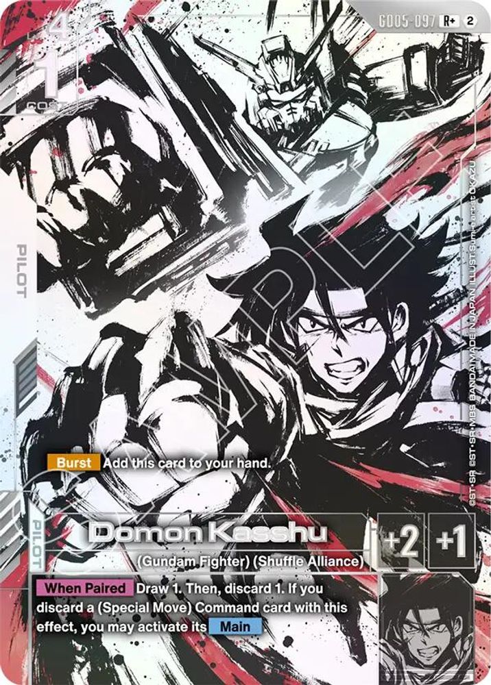 Domon Kasshu (R+) GD05-097 R+ Freedom Ascension NM/M