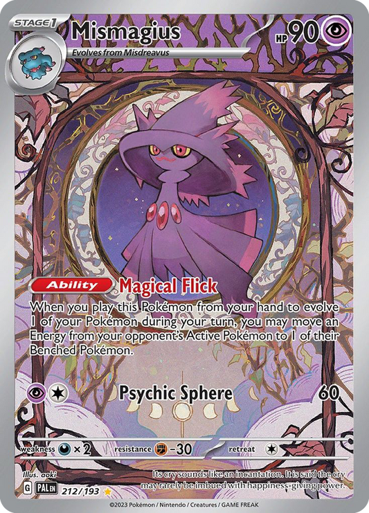 Mismagius 212/193 Illustration Rare Paldea Evolved NM/M
