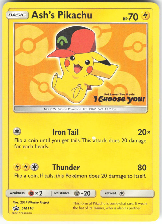 Ash's Pikachu - SM110 Promo Sun & Moon Promo LP