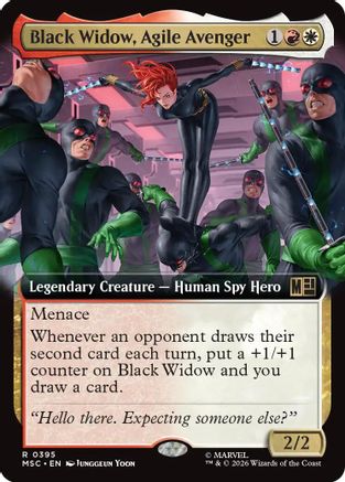 Black Widow, Agile Avenger (Extended Art) 395 Commander: Marvel Super Heroes NM/M