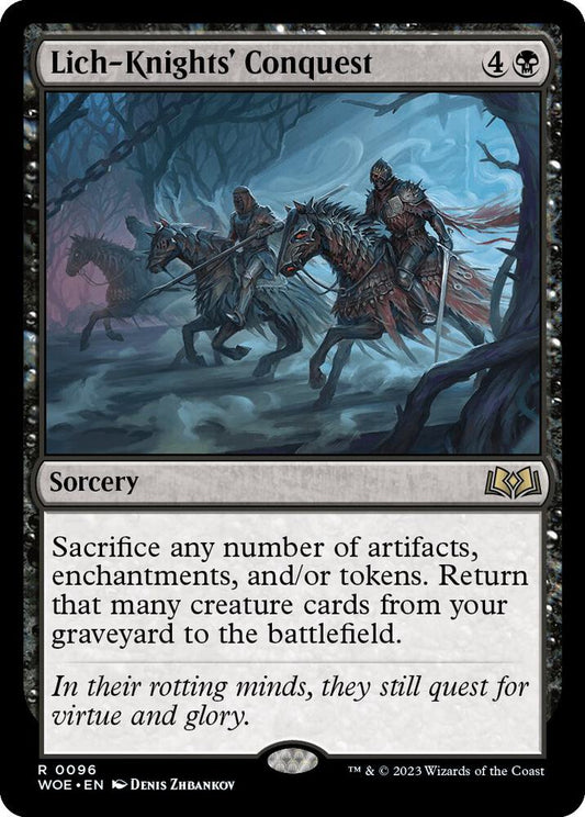 Lich-Knights' Conquest 96 Foil Rare Wilds of Eldraine NM/M