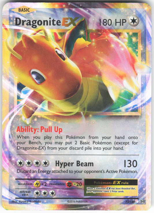 Dragonite EX 72/108 EX Rare Evolutions Holo LP