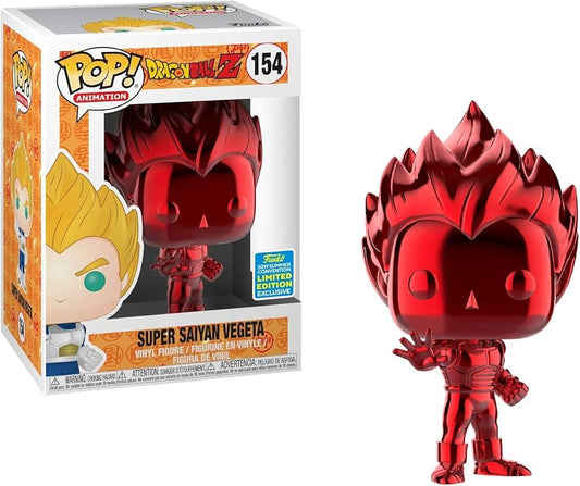 Super Saiyan Vegeta RED CHROME SDCC 2018 Exclusive Dragon Ball Z Pop! Vinyl Figure