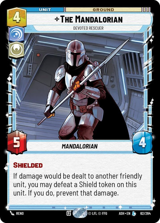 The Mandalorian - Devoted Rescuer 62/264 Legendary Ashes of the Empire NM/M